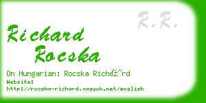 richard rocska business card